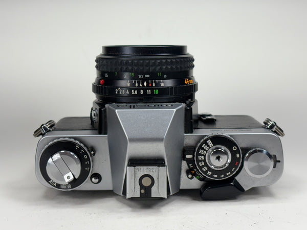 Minolta XD5 with 45mm lens