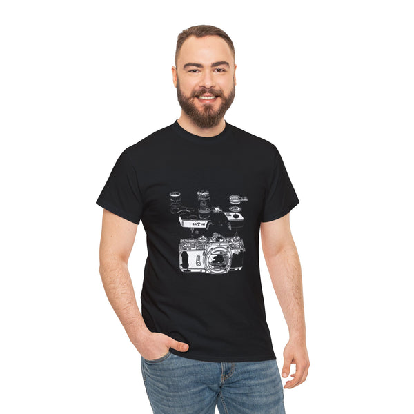 Camera Diagram Shirt Front Black 