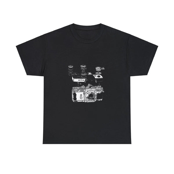 Camera Diagram Shirt Front Black 