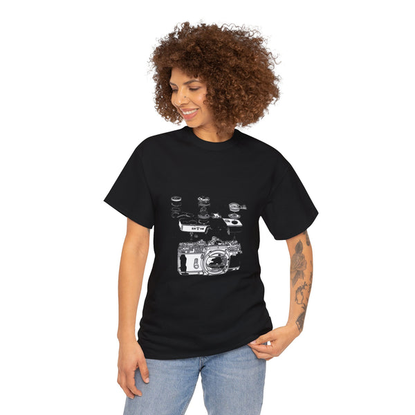 Camera Diagram Shirt Front Black 