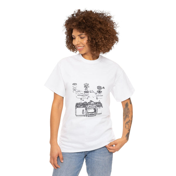 Camera Diagram Shirt front White