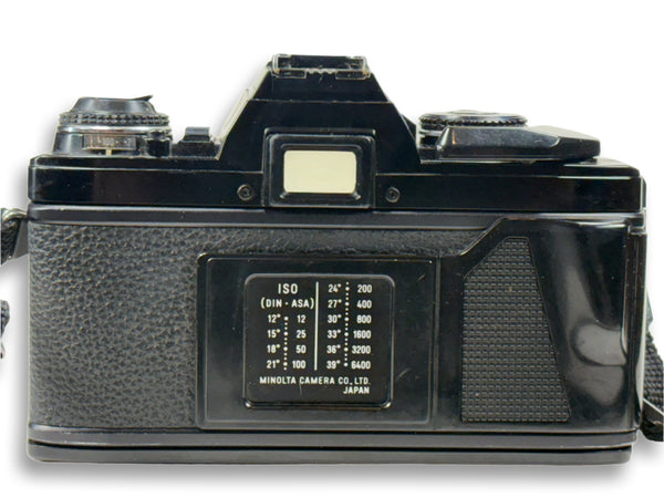 Minolta X-570 35mm film camera with a 50mm 1.7 prime lens