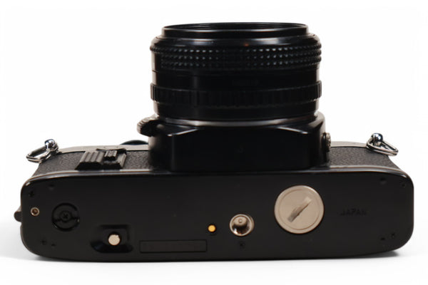 Sear KSX 35mm film camera.  Crisp, standard 50mm 2.0 prime lens.