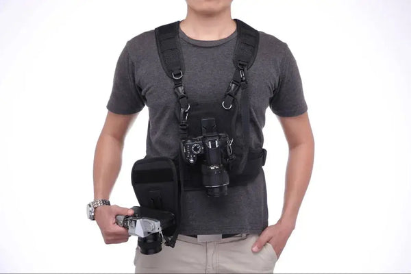 Dual camera harness - front