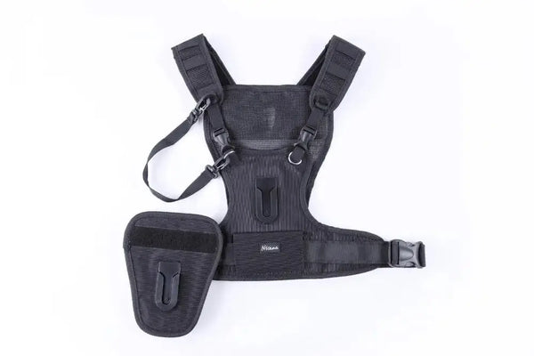 Dual camera harness holster and clip