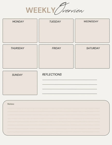 Printable Daily Journal with Calendar and To-Do list.