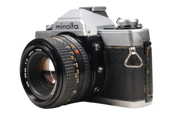  film camera finds - Minolta XG-2 w/50mm lens - right  side front